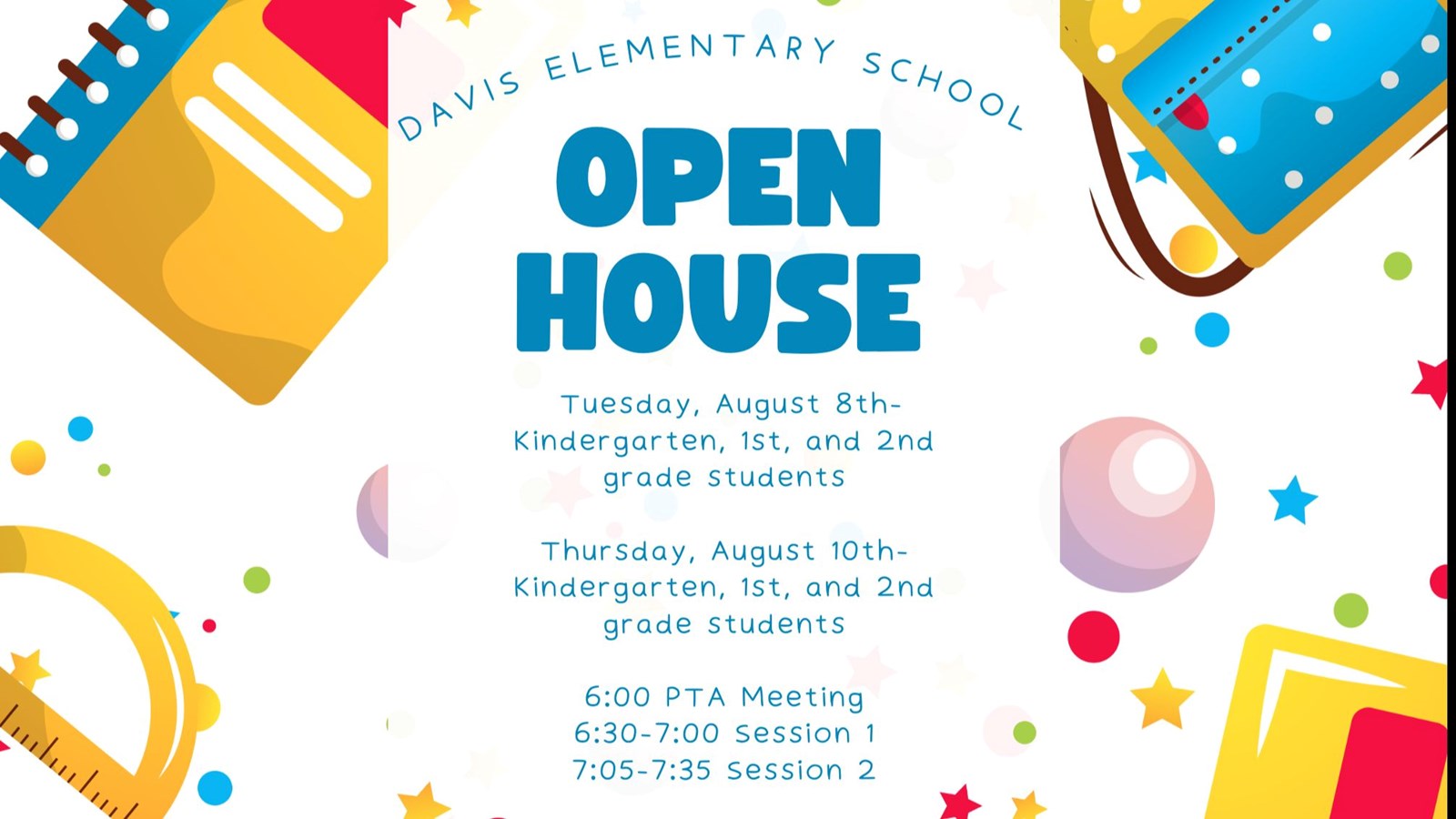 Details about Open House on 8/8 and 8/10